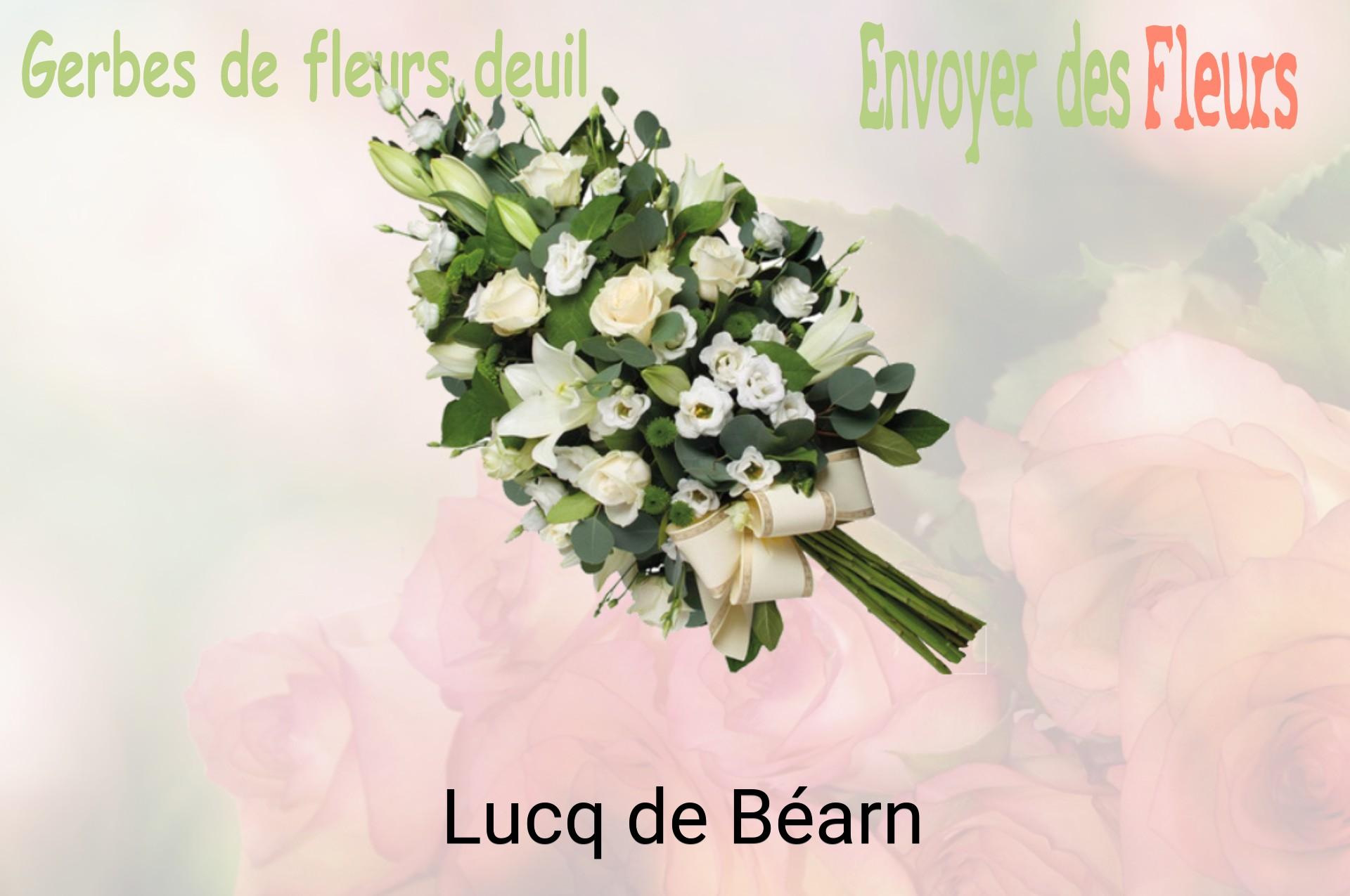 Gerbe de fleurs de deuil livrée à Lucq-de-Béarn
